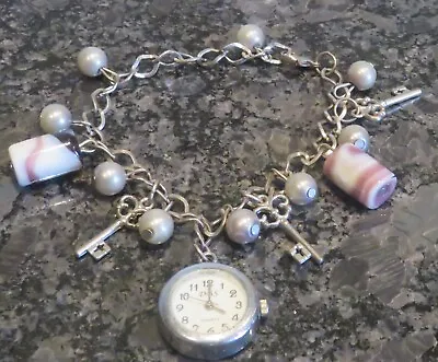 Charm Bracelet DBS Quartz Watch Working Needs Battery • £8