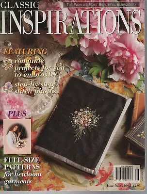 CLASSIC INSPIRATIONS Beautiful Embroidery Magazine #6 1995Vintage  • £9.99