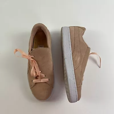 $33 • Buy Puma Womens Seude Crush Shoes Flats Size 8 VGUC Pink