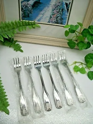 $15.98 • Buy 6  Thunder Group INC Sea Shell SLSS006  Stainless Seafood Cocktail Forks  NEW 