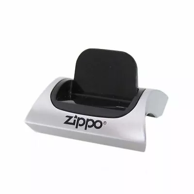 Set Of 2 Zippo Magnetic Lighter Display Stand Silver & Black 142226 New In Box • $26.81