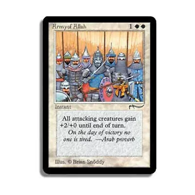 WOTC MtG Arabian Nights Army Of Allah - Light (C3) EX- • $25.95