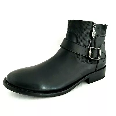 MARK NASON Los Angeles Ankle Boots Black Leather Bootie Women's US 10 EU 40 NWOB • $90.97