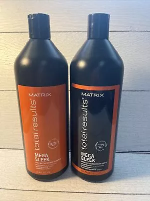 Matrix Total Results Mega Sleek Shampoo And Conditioner Sealed -33.8 Oz Each • $48.95