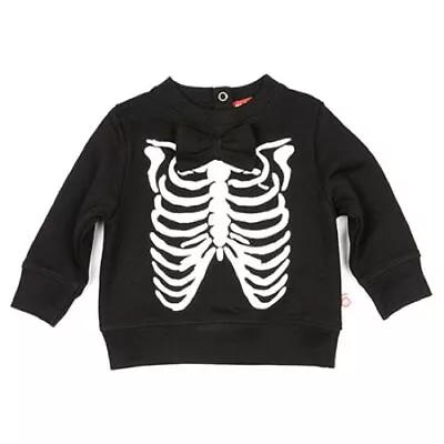 Oh Baby London Authentic Halloween Skeleton Ribs Cotton Sweater • £12.99