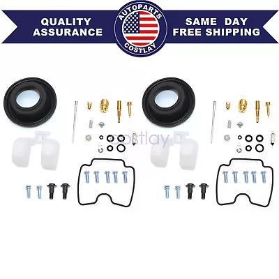 $20.99 • Buy 2 Sets For Yamaha V-Star 1100 XVS1100 1999-2009 Carburetor Repair Kit Air Screw