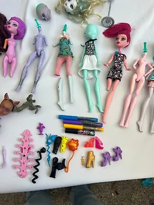 Monster High Doll & Accessories Lot Incomplete For Parts & Repair Projects • $65