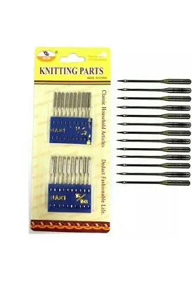 20Pcs Flat Round Domestic Home Sewing Machine Needles Brother Janome Singer HAX1 • £2.99