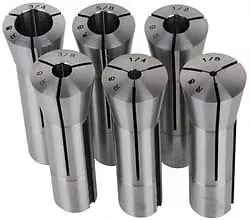 Lyndex 6 Piece 1/8 To 3/4  Capacity R8 Collet Set Increments Of 1/8  • $204.67