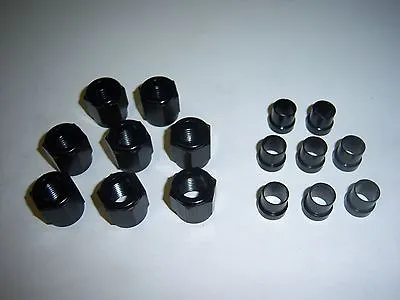 1/4 Hard Line 4an Aluminum Nut And Sleeve Black For 1/4 Nitrous Or Fuel Line • $16.50