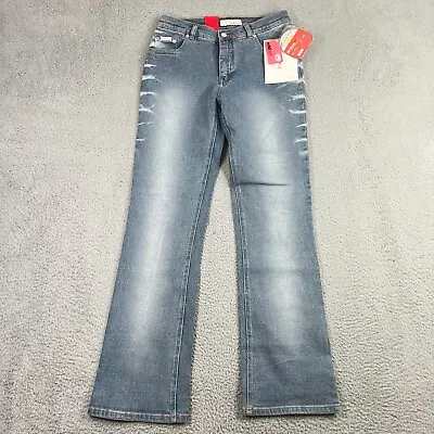 Ecko Jeans Womens 7/29 Ecko Red Light Wash Y2K Sparkle Denim • $24.88