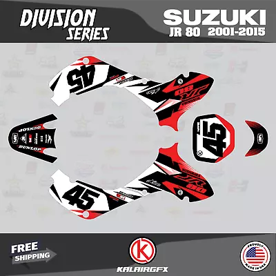 $144.77 • Buy Graphics Kit For SUZUKI JR80 (2001-2015) JR 80  DIVISION-red