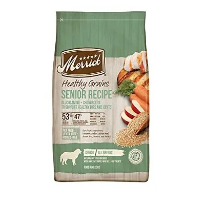 Merrick Senior Dry Dog Food With Real Meat 4 Pound Pack Of 1 • $42.33