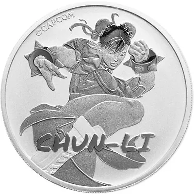 $34.95 • Buy 2022 Street Fighter Chun Li 1 Oz Tuvalu Silver