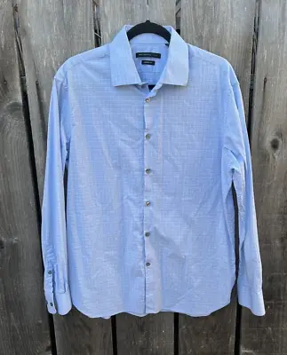 Men's John Varvatos USA Multicolor Striped Button-Down Shirt 16 1/2 R Cotton • $29.99