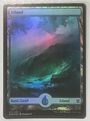 *foil ISLAND #271 Zendikar Rising MTG Magic NM • $1.45