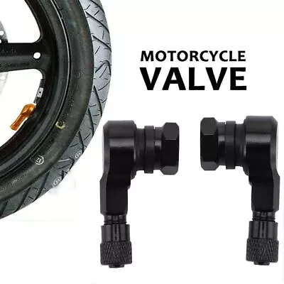 2 Pcs Tyre Valve Extension 90° Degree Angle Adaptor Motorcycle Tyre Wheel Stem • $3.49