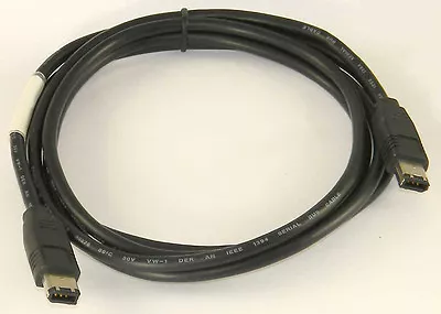 6' Firewire IEEE1394 6 Pin Male To 6 Pin Male 400 Mbps   17262 • $6.25