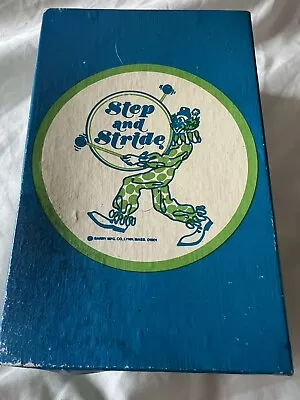 STEP AND STRIDE Vintage 1970's Baby Toddler White High Top Shoes 2D Original Box • $12.99
