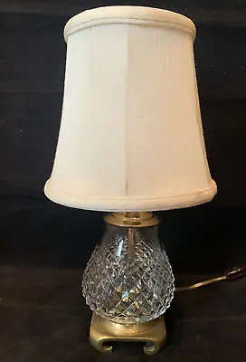 Waterford Crystal Alana Lamp With Shade 12  In Height Working • $145