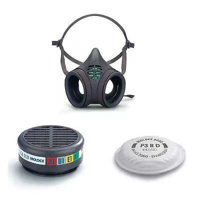 Moldex 8000 Series Reusable Half Face Masks Gas Particulate Filter Cartridges • £6.89