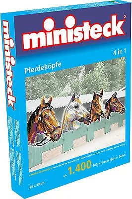 Ministeck Pixel Puzzle (31703): Horses Heads (4in1) 1400 Pieces • $14.95