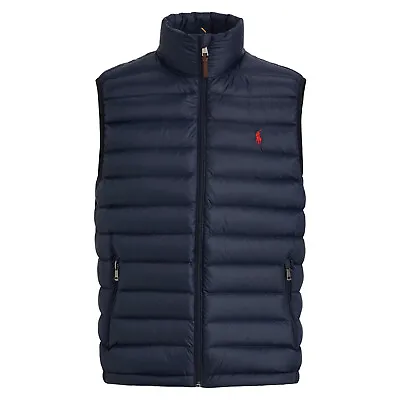 $99.99 • Buy $168 NWT POLO RALPH LAUREN Men's Packable Quilted Down Puffer Vest Jacket Sz XL