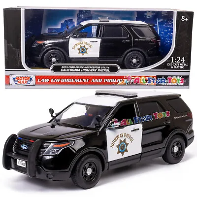 2015 Ford POLICE INTERCEPTOR California Highway Patrol CHP 1:24 Motormax 76955 • $18.99