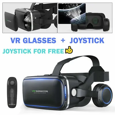 $37.99 • Buy VR Headset BOX 3D Virtual Reality Glasses Fit Iphone 14 13 12 11 X XR 9 8 7 6