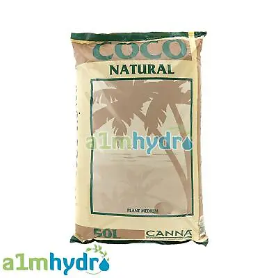 £19.95 • Buy Canna Coco Natural 10 25 50 Litre Coir Growing Medium Bag Hydroponics