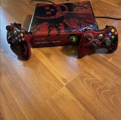 Microsoft Xbox 360 Gears Of War 3 Limited Edition 320GB Red & Black Console... • $250