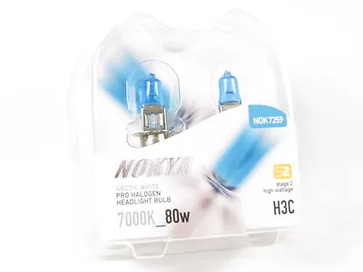 Nokya Arctic White Pro Halogen Headlight Bulbs H3c 80w 7000K Stage 2 NOK7259 NEW • $20.20