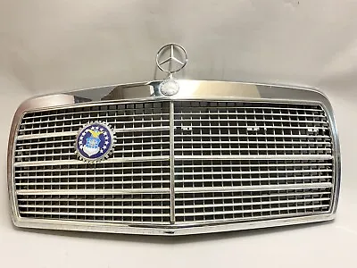 OEM 1986-1992 Mercedes W126 420SEL 560SEL 300SD 300SDL FRONT GRILL GRILLE BADGE • $229.99