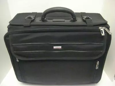 Solo Classic Rolling Computer Catalog File Case 18  X 8  X 15  Wheels Handle • $58.96