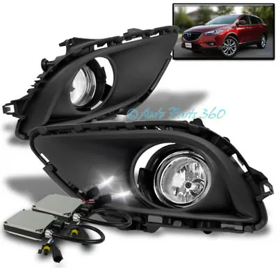 13-15 Mazda Cx-9 Cx9 Front Lower Bumper Chrome Fog Light+switch+8k Xenon Hid New • $91.95