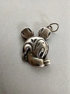 Sterling Silver Mickey Mouse Pendant • $24