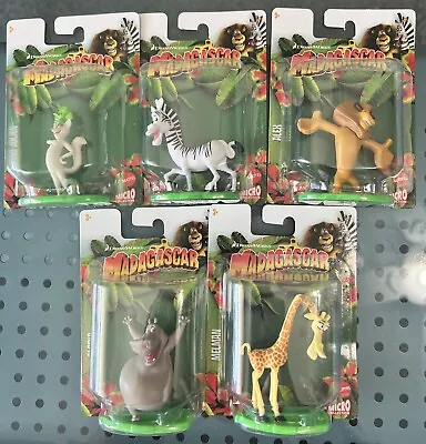 LOT (x5) Madagascar Micro Collection Cake Toppers Figurines NEW SEALED • $15