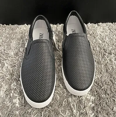 New Zara Embossed Men's Slip-On Sneakers (Size 11) • $49