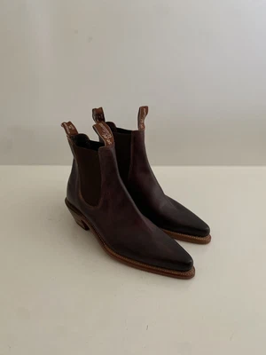 $499 • Buy RM Williams Leather Boots Millicent Burgundy Burnished Women’s Size 7D