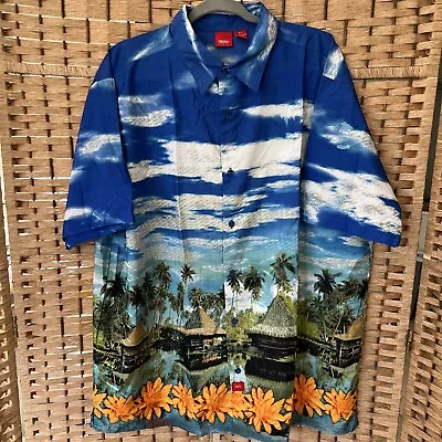 Tiki Village Hawaiian Shirt By Mossimo Size Xl Nwot • $17.36