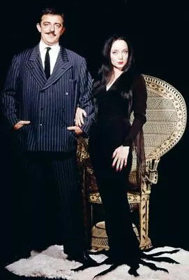 380612 Addams Family Astin Carolyn Jones Gomez Morticia WALL PRINT POSTER US • $13.95