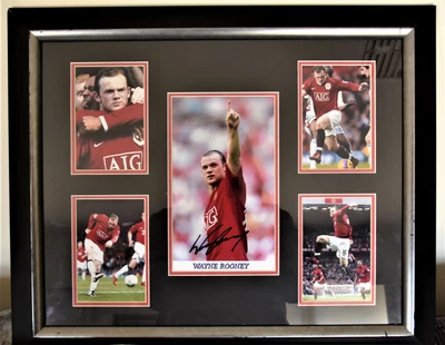 $8 • Buy Wayne Rooney Signed Poster (framed) English, Manchester, Football(Soccer) Legend