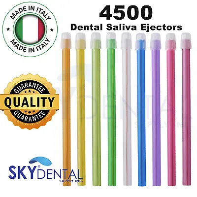 4500 Saliva Ejectors Dental Suction Ejector Optional Color Made In Italy 45 Bags • $169.99