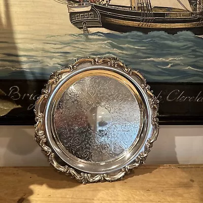 Bristol Silverplate By Poole Footed Pie Server Platter Heavy MINT 11.5” • $25
