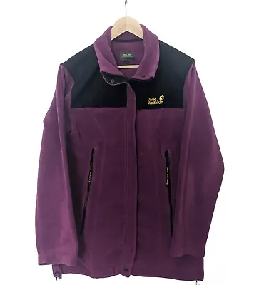 Jack Wolfskin Fleece Jacket (Purple) 'Blizzard' Gore Wind Stopper || Unisex L/16 • £24.99