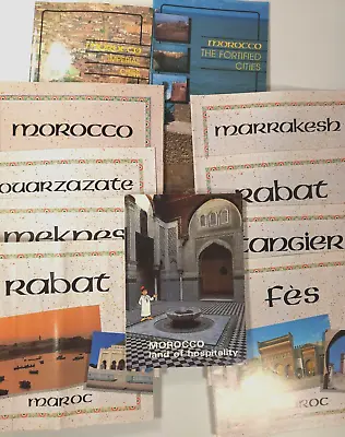 1991 Morocco Tourism Packet Lot 11 Booklet National Guide Rabat Fez Maroc Tangie • $27.95