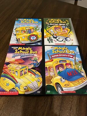 4 Magic School Bus Snapcase DVD Lot- Childrens Educational DVDs • $10