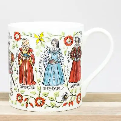 £16 • Buy Wives Of King Henry VIII Mug McLaggan Picturemaps History China 350ml Coffee Cup
