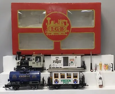 LGB 20536 Dortmund Beer G Gauge Steam Train Set EX/Box • $246.39