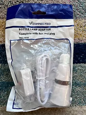 Three Bottle Lamp Adaptors With Flex & Plug  • £14